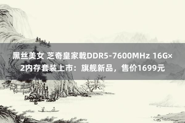 黑丝美女 芝奇皇家戟DDR5-7600MHz 16G×2内存套装上市：旗舰新品，售价1699元