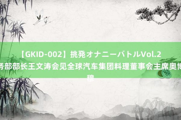 【GKID-002】挑発オナニーバトルVol.2 商务部部长王文涛会见全球汽车集团料理董事会主席奥博穆