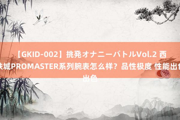 【GKID-002】挑発オナニーバトルVol.2 西铁城PROMASTER系列腕表怎么样？品性极度 性能出色