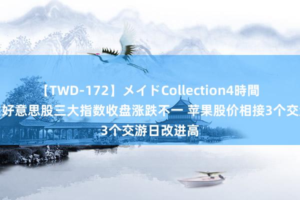 【TWD-172】メイドCollection4時間 隔夜外盘：好意思股三大指数收盘涨跌不一 苹果股价相接3个交游日改进高