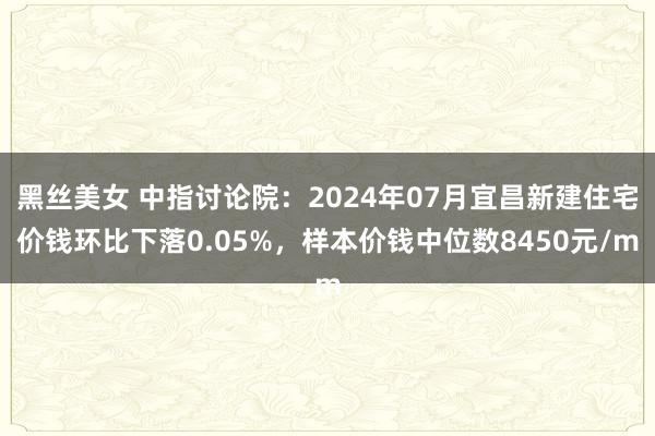 黑丝美女 中指讨论院：2024年07月宜昌新建住宅价钱环比下落0.05%，样本价钱中位数8450元/m