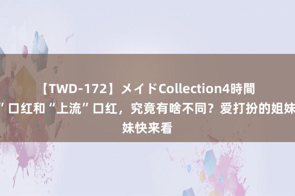 【TWD-172】メイドCollection4時間 “低廉”口红和“上流”口红，究竟有啥不同？爱打扮的姐妹快来看